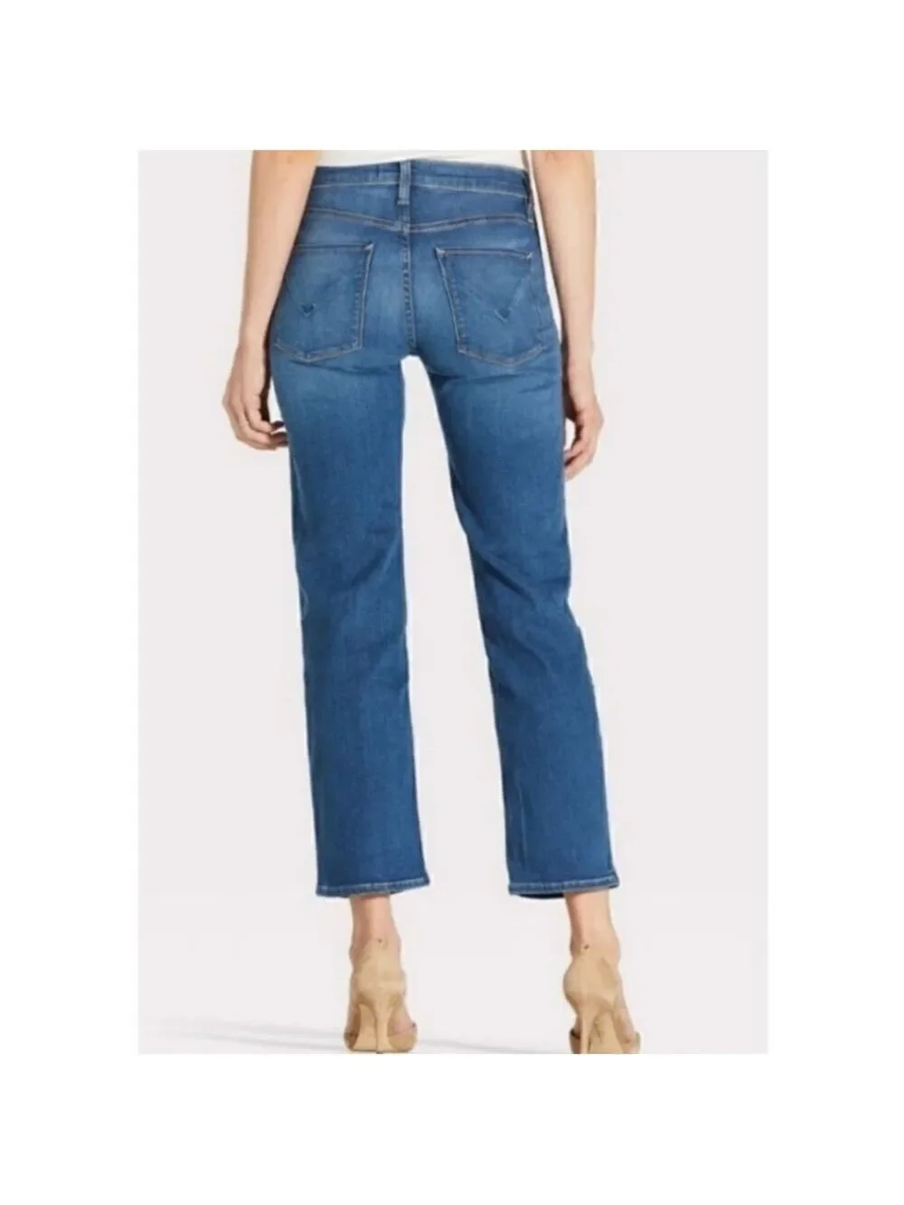 Hudson Nico Mid Rise Cigarette Slim Straight Leg Kick Hem Ankle Jeans Size 24